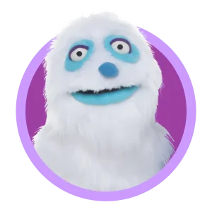 a photo of Thaddeus the Snow Monster